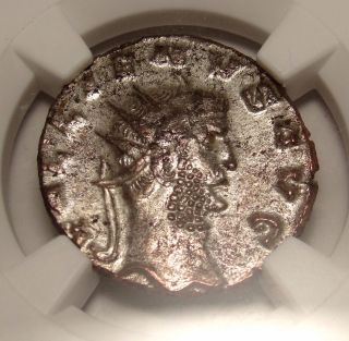 Ngc Au 3/5 - 4/5 Gallieus.  Double Denarius.  Aequitas Stand.  Very Rare Roman Coin. photo