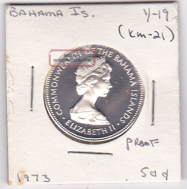 Bahama Islands 1973 50 Cent Coin Km - 21 Proof North & Central America photo