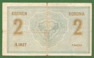 Rare 2 Kronen 1914 Austria 