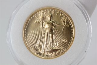 1994 $25 American Eagle 1/2 Half Ounce Gold Bullion Coin In Capsule photo
