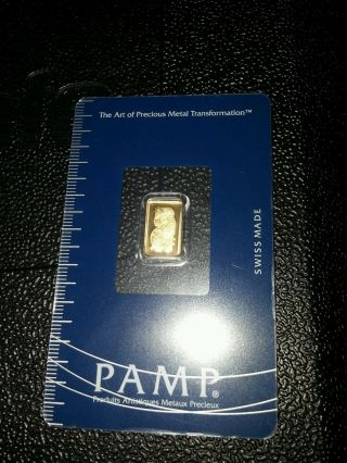 Pamp Fortuna,  Gold Gram In Assay,  Serialized photo