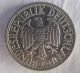 1950 F German 1 Mark Coin - Bundesrepublik,  625 Silver Germany photo 1