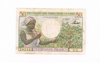 French Equatorial Africa P31 50 Francs 1957 Circ photo