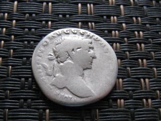 Silver Denarius Of Trajan 98 - 117 Ad Ancient Roman Coin photo