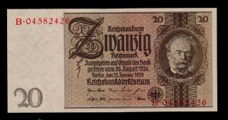 Germany 20 Reichsmark 1929 Pick 181b Unc -. photo