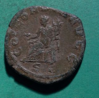 Tater Roman Imperial Ae Sestertius Coin Of Otacilia Severa Concordia photo