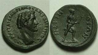 Rare Ancient Roman Coin Antoninus Pius 138ad Perinthus,  Thrace Artemis photo