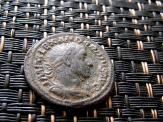 Billon Denarius Of Severus Alexander 222 - 235 Ad Mars Ancient Roman Coin photo