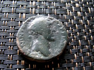 Bronze Ae As Of Antoninus Pius 138 - 161 Ad Ancient Roman Coin photo
