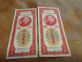 2 X 50000 Customs Gold Units The Central Bank Of China photo