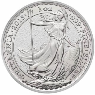 (2015) 1 Oz Royal Silver Britannia Coin Sku 1agbrcsgb photo