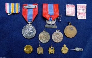 Imperial Service Medal/female Relatives Badge/red Cross Items; Ww1 Anzac Nurse. photo