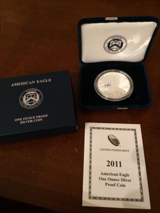 2011 W American Eagle One Ounce Silver Uncirculated Coin,  Us And photo
