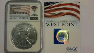 2015w Burnished Silver Eagle,  First Day Of Issue,  Ms 70 Ngc photo