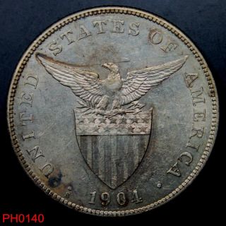 Philippines Peso 1904 - S Circulated 90 Silver photo