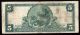 1902 Plain Back $5 Broad Street Nb Philadelphia National Currency Note 11539 Paper Money: US photo 1