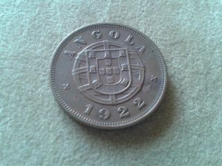 Angola Portuguese Coin 5 Centavos 1922 photo