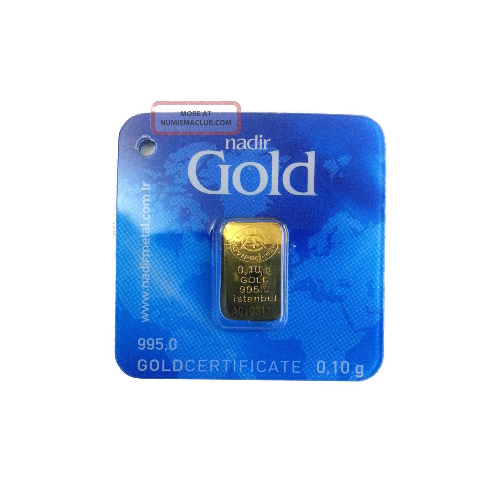 0.  10 Gram Gold Bullion,  995/1000,  Serialed By Nmr 1 Gold photo