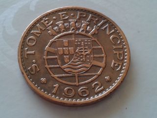 Portuguese St.  Thomas & Prince Coin 1 Escudo 1962 photo