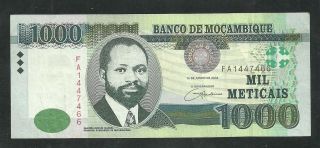 Mozambique 1000 Meticais 2006 Xf,  Rare photo