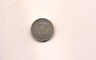 South Africa 1956 3 Pence Silver Coin photo