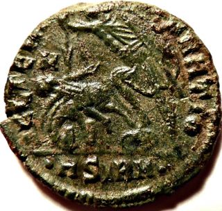 Ancient Roman Coin.  Constantius Ii,  Spearing Horseman.  337 - 361 Ad.  V199.  8 photo