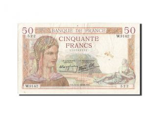 [ 205519] 50 Francs Type Cérès,  P.  85b,  03 Novembre 1938 photo