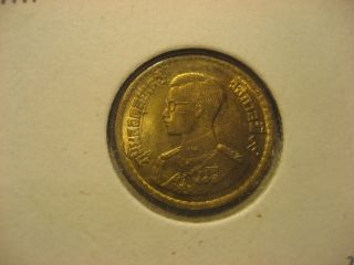 Coin Thailand Siam 1957 10 Satang Rama Ix,  Unc photo