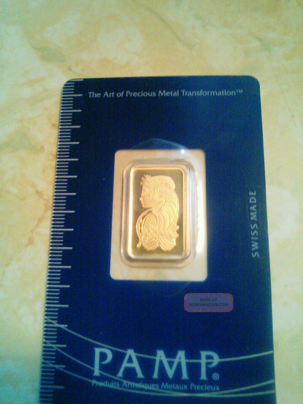 Pamp Suisse 5 Gram 9999 Gold Bar Fortuna With Assay Certificate