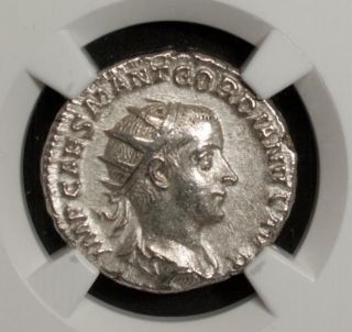 Roman Empire Gordian Iii Ad 238 - 244 Ar Double Denarius Ngc Xf Silver photo