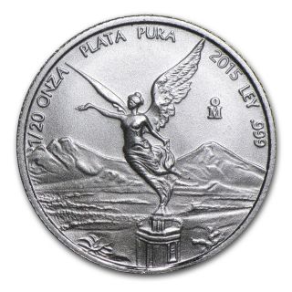2015 1/20 Oz Mexican Libertad Silver Coin photo