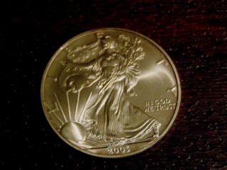 2003 U.  S.  American Eagle 1oz.  999 Fine Silver Coin photo