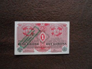 Austria 1 Krone 1916 With Stamp 