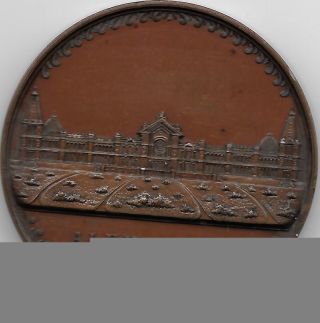 1885 British Award Medal Issued For Alexandra Palace Industrial Exhibition photo