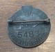 Scarce 1918 Wwi Homefront Brass Button Pin War Service Shipbuilding Numbered Exonumia photo 1