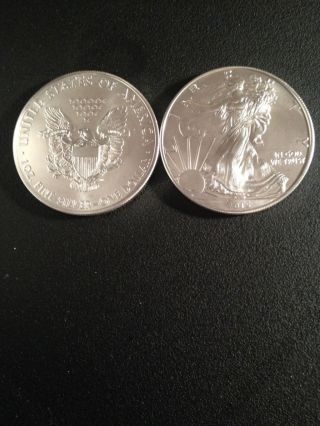 1 2015 American Silver Eagle Straight From The. photo