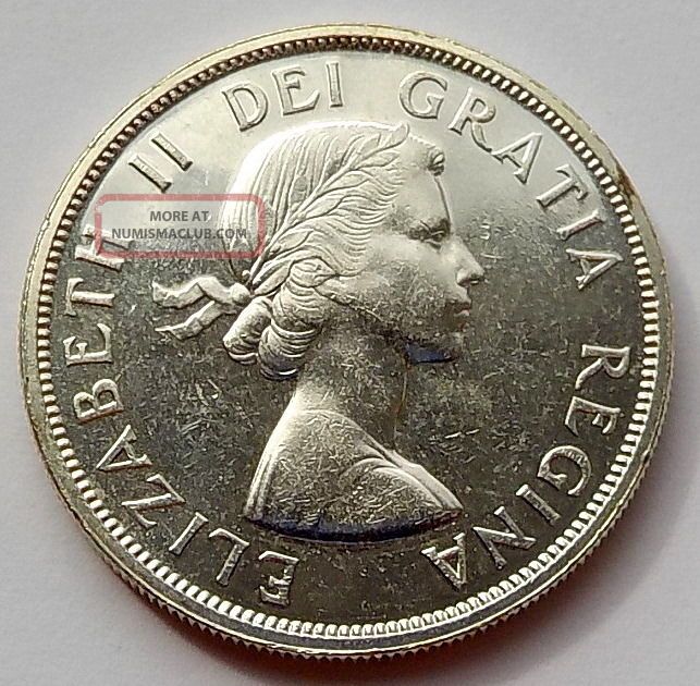 1963 Silver Dollar Ms 63 Choice Bu Queen Elizabeth Ii Canada 1 00