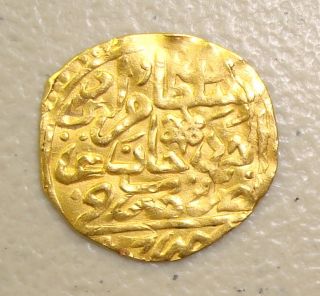 1595 Ad Egypt Ottoman Mohammed Iii Gold Sultani Xf,  3.  16 Grams photo