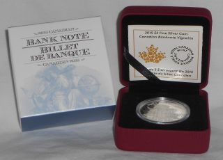 2015 $5 Fine Silver Coin Canadian Bank Note Vignette Series photo