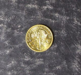 1998 1/10 Ounce Gold Austria Philharmonic Coin,  0.  1 Agw Bullion - photo