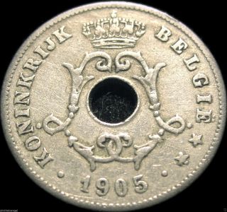 Belgium (dutch) 1905 10 Centime Coin - Old Belgium Coin photo