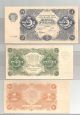 Russia 1&3&5rubles 1922 Unc Banknote 11bn - 63 Europe photo 1