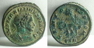 Rare Grade Ancient Roman Maximinus Ii Ad 309 - 313 Ae Bronze Coin photo
