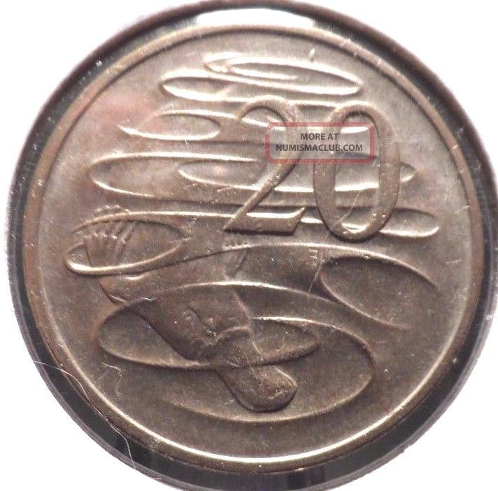 Circulated 1968 20 Cent Australian Coin (51815)