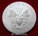 2015 Silver Dollar Coin 1 Troy Oz American Eagle St.  Gaudens Walking Liberty Bu Silver photo 3