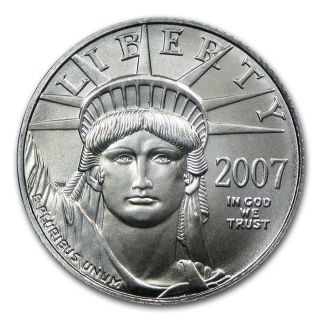 2007 1/10th Oz Platinum American Eagle Coin photo