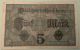 Germany Banknote 5 Mark August 1917 Europe photo 3