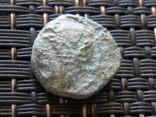 Ancient Greek Bronze Coin Unknown Very Interesting / 13mm photo
