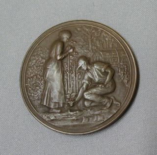 Bronze Medal By Charles Pillet,  B1869 / A.  Desaide.  Edit 1912 Agric Award France photo
