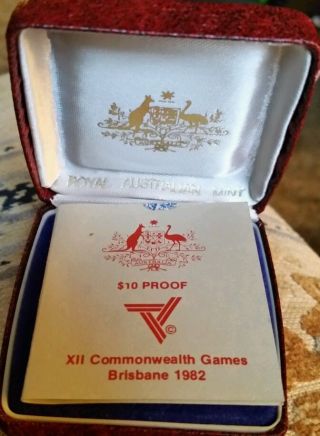 Australia 10 Dollars,  1982,  Xii Commonwealth Games - Brisbane photo